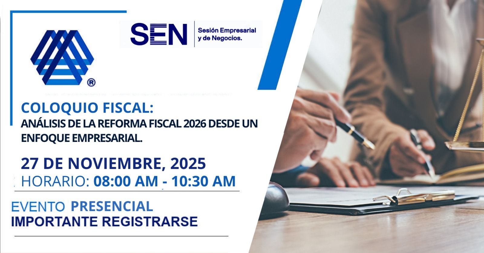 Sesión Empresarial y de Negocios, Noviembre del 2025